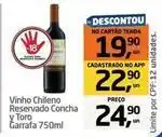 Tenda Atacado Concha y toro - vinho chileno reservado oferta