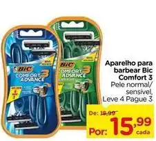 Carrefour Bic - aparelho para barbear comfort 3 oferta