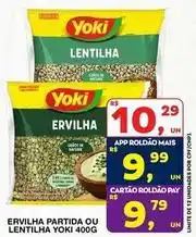 Roldão Yoki - ervilha partida ou lentilha oferta