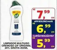 Cif - limpador multiuso cremoso original 20% gratis