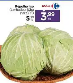 Carrefour Repolho liso oferta