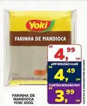 Roldão Yoki - farinha de mandioca oferta