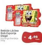 Novo Atacarejo Elegê - bebida láctea bob esponja morango bandeja oferta