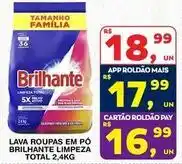 Roldão Brilhante - lava roupas em po limpeza total oferta