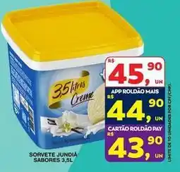 Roldão Jundiá - sorvete oferta