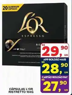 Roldão L'or - cápsulas ristretto oferta