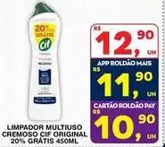 Roldão Cif - limpador multiuso cremoso oferta