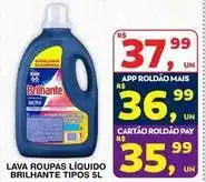 Roldão Brilhante - lava roupas líquido oferta