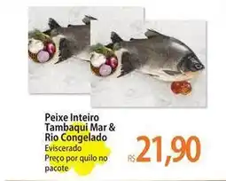 Atacadão Rio - peixe inteiro tambaqui rio congelado oferta
