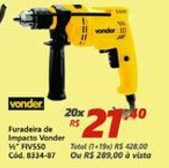 Lojas Becker Furadeira de Impacto VOnder oferta