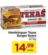Carrefour Seara - hambúrguer texas burger oferta