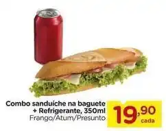 Carrefour Combo sanduíche na baguete + refrigerante oferta