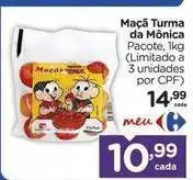 Carrefour Pacote - maçã turma da mônica oferta