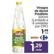 Carrefour Predileto - vinagre de álcool oferta
