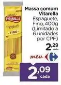 Carrefour Vitarella - massa comum oferta