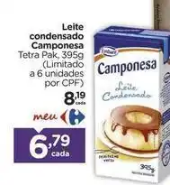 Carrefour Camponesa - leite condensado oferta