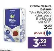 Carrefour Betânia - creme de leite oferta
