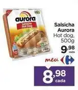 Carrefour Aurora - salsicha oferta