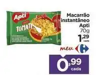 Carrefour Apti - macarrão instantâneo oferta
