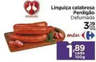 Carrefour Perdigão - linguiça calabresa oferta