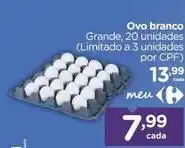 Carrefour Ovo branco oferta