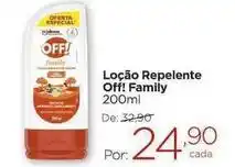 Drogarias Carrefour Off - loção repelente family oferta