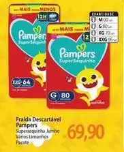 Atacadão Pampers - fralda descartável oferta
