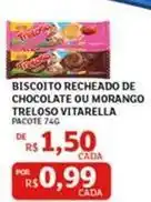 Assaí Atacadista De - biscoito recheado de chocolate ou morango oferta