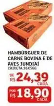 Assaí Atacadista Jundiá - hambúrguer de carne bovina e de aves oferta