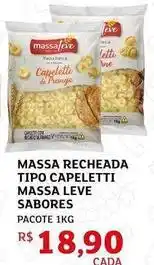 Assaí Atacadista Massa leve - massa recheada tipo capeletti sabores oferta
