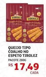 Assaí Atacadista Tirolez - queijo tipo coalho no espeto oferta