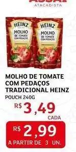 Assaí Atacadista Heinz - molho de tomate com pedacos tradicional oferta