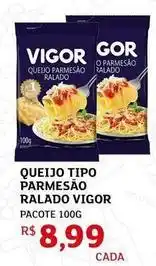 Assaí Atacadista Vigor - queijo tipo parmesão ralado oferta