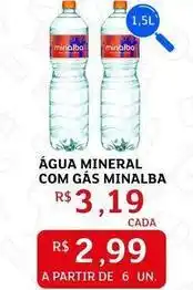 Assaí Atacadista Minalba - água mineral com gas oferta