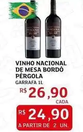 Assaí Atacadista Pérgola - vinho nacional de mesa bordo oferta