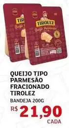 Assaí Atacadista Tirolez - queijo tipo parmesão fracionado oferta