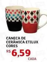 Assaí Atacadista Etilux - caneca de cerâmica cores oferta