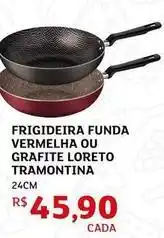 Assaí Atacadista Tramontina - frigideira funda vermelha ou grafite oferta