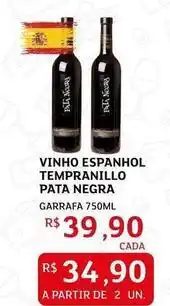 Assaí Atacadista Patati patatá - vinho espanhol tempranillo negra oferta