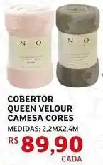 Assaí Atacadista Camesa - cobertor queen velour camesa cores oferta