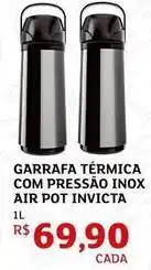 Assaí Atacadista Inox - garrafa térmica com pressão air pot invicta oferta