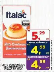 Roldão Italac - leite condensado semidesnatado oferta