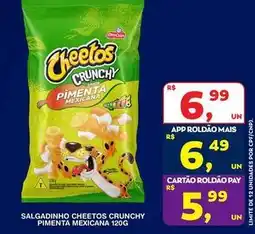 Roldão Cheetos - salgadinho crunchy pimenta mexicana oferta