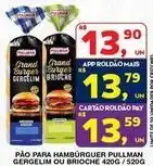 Roldão Pullman - pão para hambúrguer oferta
