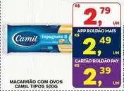 Roldão Camil - macarrao com ovos oferta