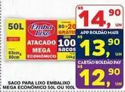 Roldão Mega - saco para lixo embalixo mega econômico oferta
