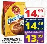 Roldão 3 corações - achocolatado em po chocolatto oferta