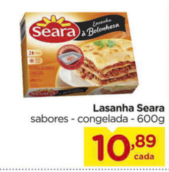 Lasanha Seara 600g