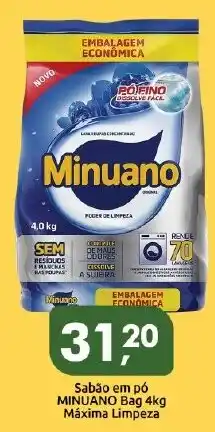 Supermercados Nori Sabão em pó minuano bag 4kg oferta