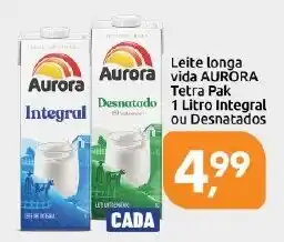 Leite longa vida aurora